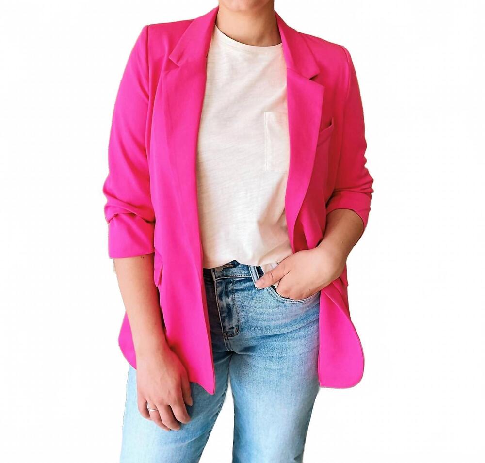 NEW BLU PEPPER nellie blazer in bubble gum